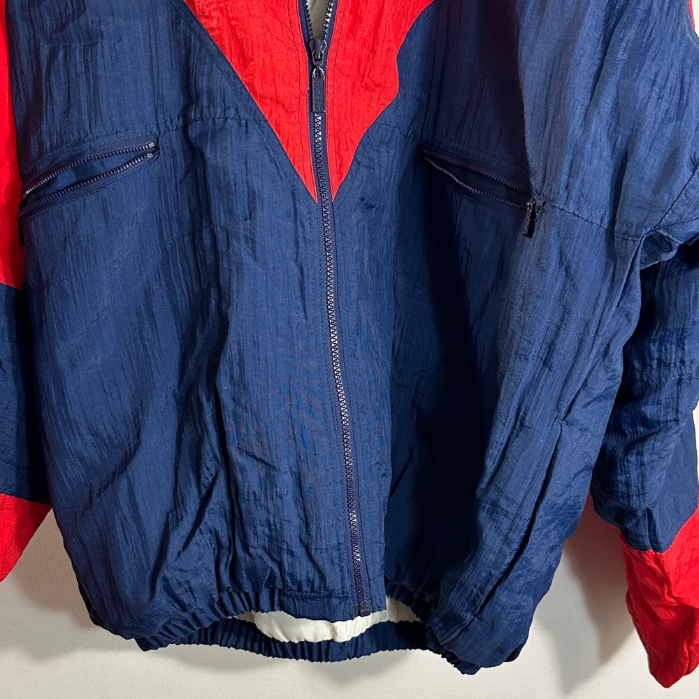 Lotto Red and Blue Insulated Windbreaker Jacket Men’s sz XL - Picture 4 of 7